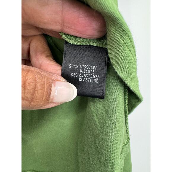 Lafayette 148 Women's S Long-Sleeve Green Crewneck Top - Picture 3 of 8